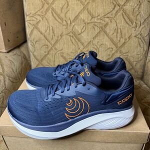 Topo Athletic Atmos 2 Navy/Orange Men's Size 10 Running Walking Shoes